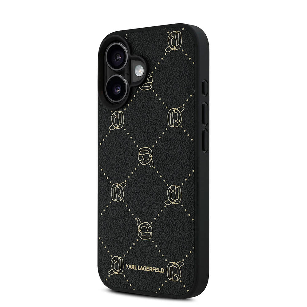 Karl Lagerfeld iPhone 16 Orjinal Lisanslı Magsafe Şarj Özellikli PU Deri Karl Heads Desenli Klasik Logolu Telefon Kılıfı - 2 Karl Lagerfeld iPhone 16 Orjinal Lisanslı Magsafe Şarj Özellikli PU Deri Karl Heads Desenli Klasik Logolu Telefon Kılıfı - 2